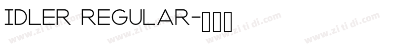 Idler Regular字体转换
